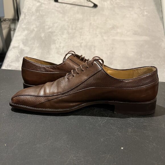 Mezlan Kubo Oxford Dress Shoes Mens 13 M Brown Leather Sqaure Toe Shoes main image 10
